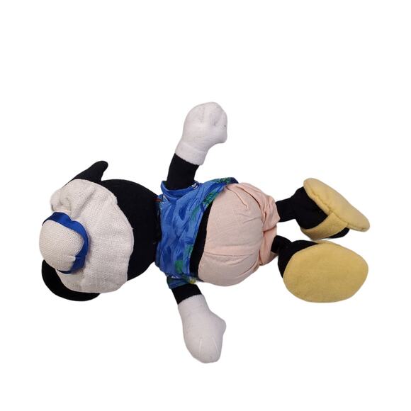 Disney Store Mickey Mouse Tourist Mouse Bean Bag Plush 8" Rare Retired - Picture 8 of 11